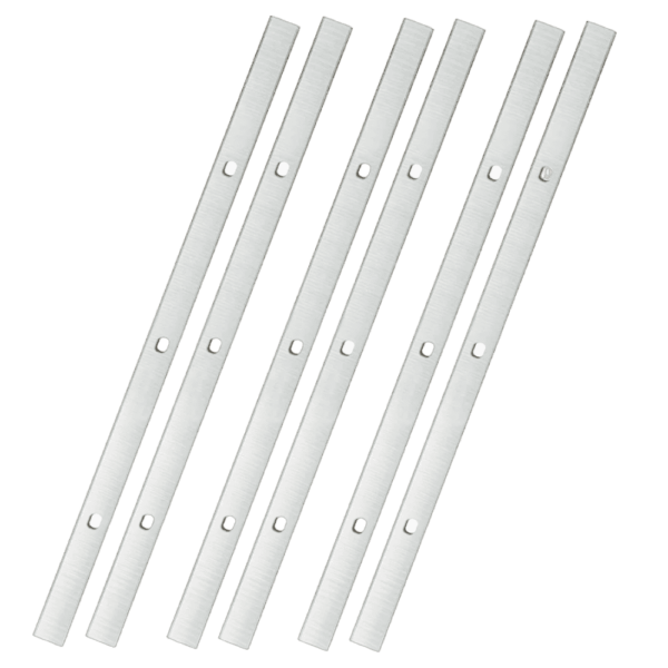6 Stück Metabo HSS Hobelmesser (0911063549) geeignet für Metabo Dickenhobel DH 330 (0200033000) / DH 316 – 332x12x1,5mm, mit 2 Langlöchern – hochwertige Ersatzklingen für präzises Hobeln hobelmesser.net